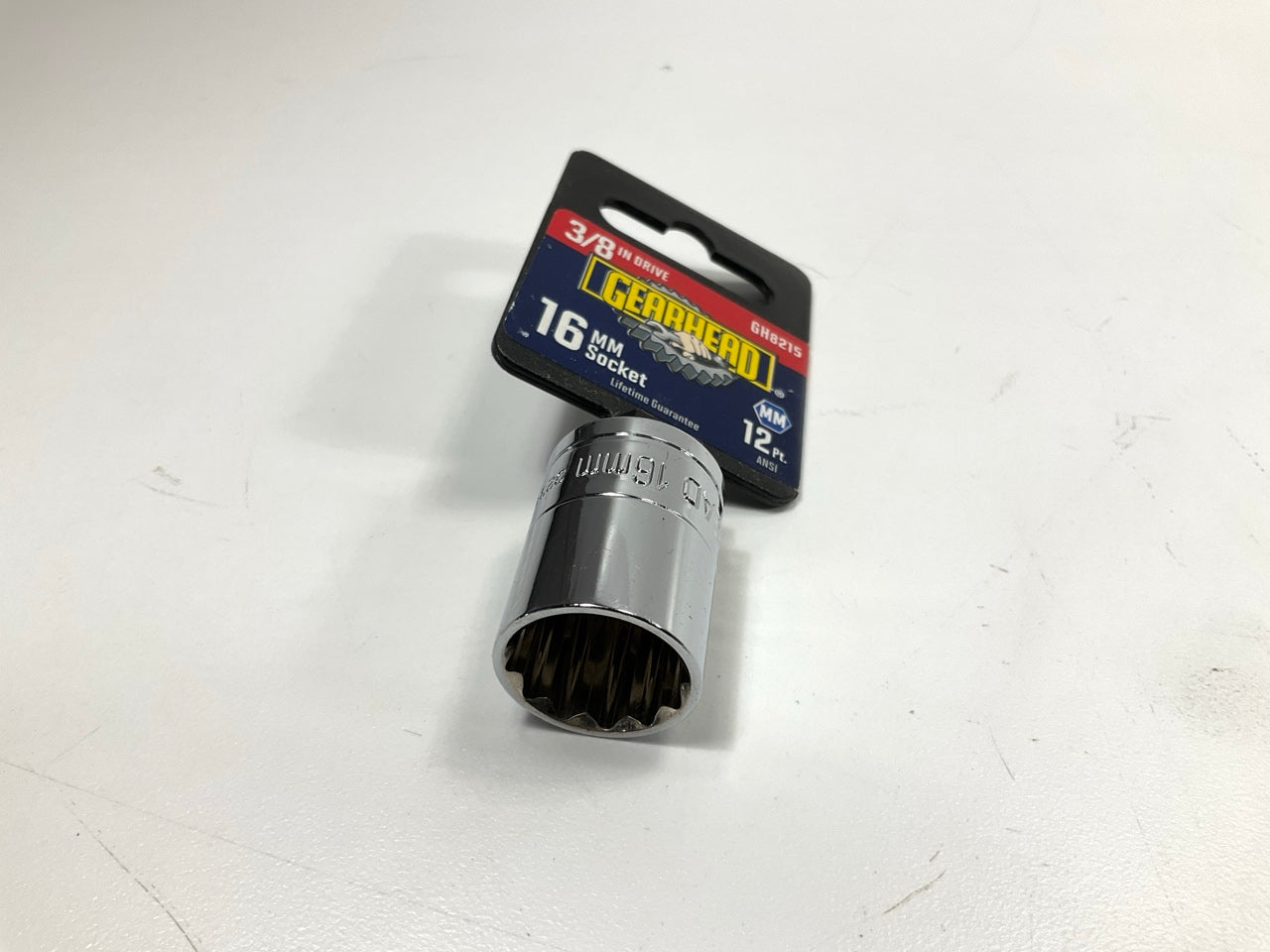Gearhead GH8215 3/8'' Drive, 12 Point, 16mm Metric Socket