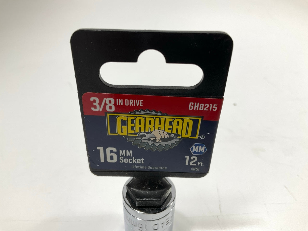 Gearhead GH8215 3/8'' Drive, 12 Point, 16mm Metric Socket