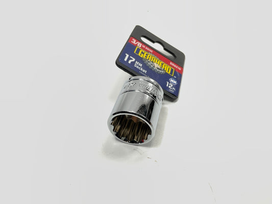 Gearhead GH8216 3/8'' Drive, 12 Point, 17MM Socket