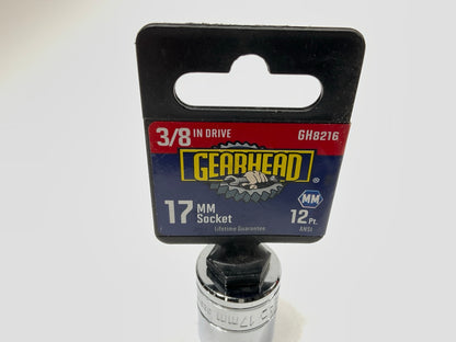 Gearhead GH8216 3/8'' Drive, 12 Point, 17MM Socket