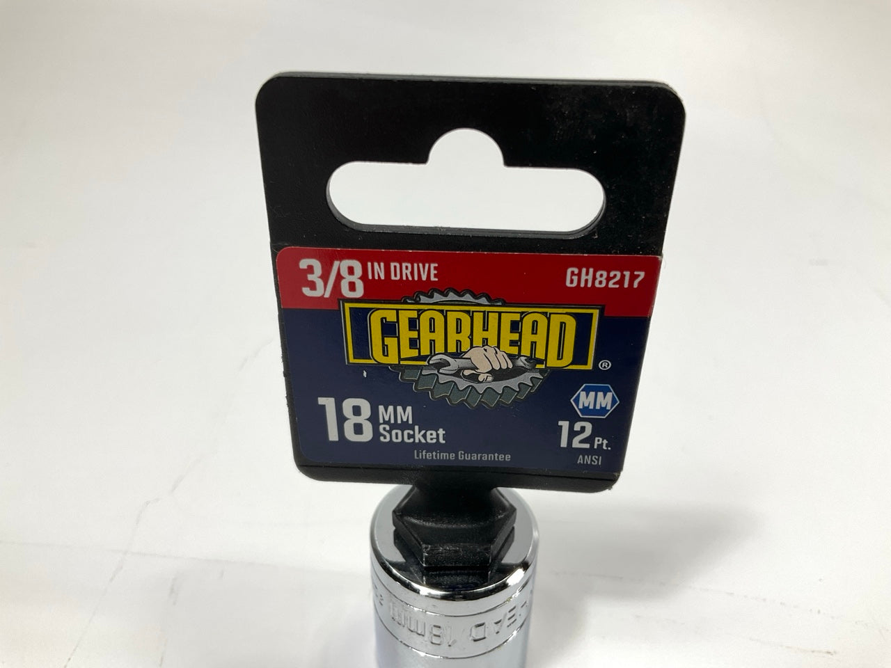 Gearhead GH8217 3/8'' Drive, 12 Point, 18mm Metric Socket