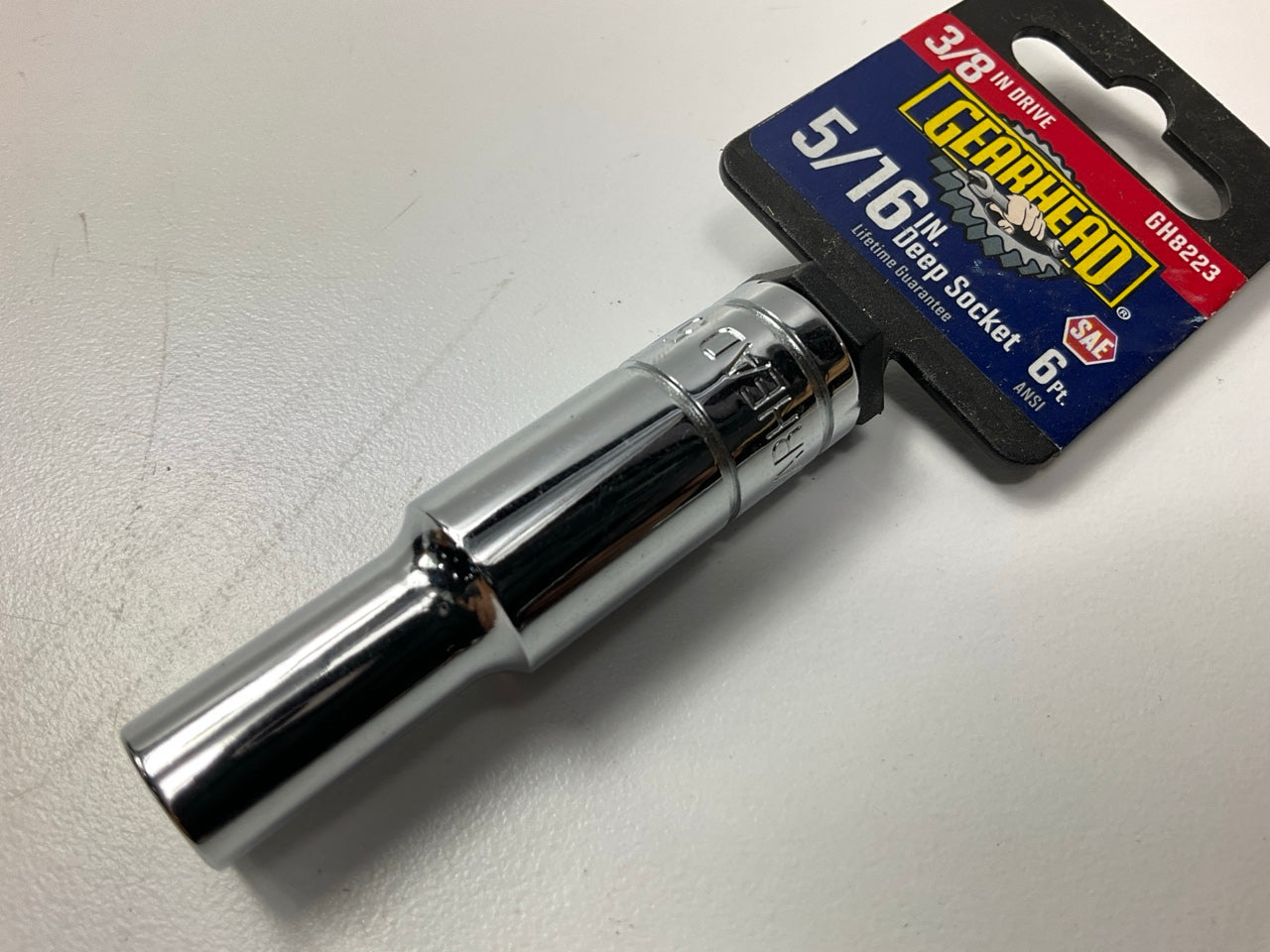 Gearhead GH8223 3/8'' Drive, 6 Point, 5/16'' Deep Socket