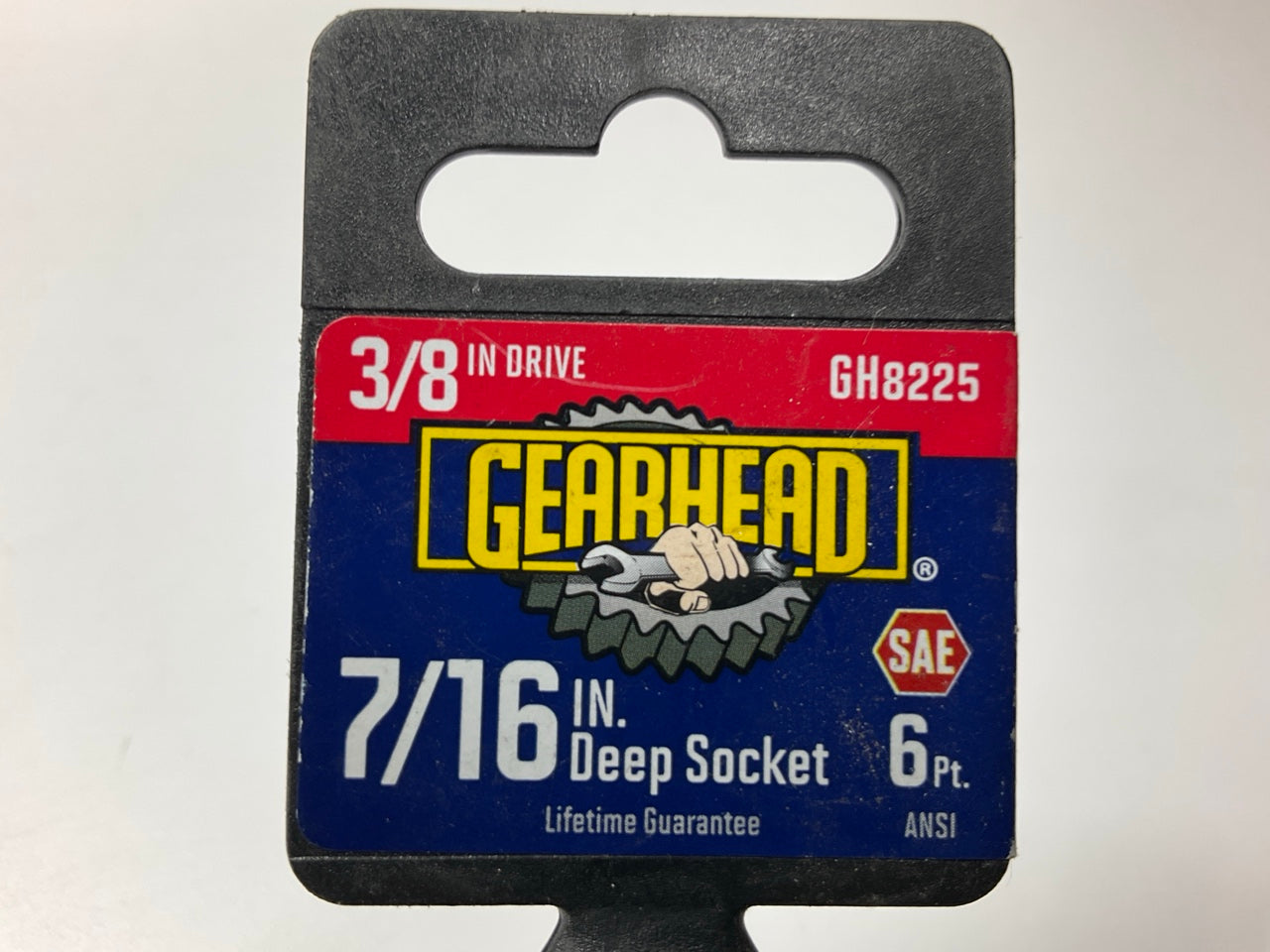 Gearhead GH8225 3/8'' Drive, 6 Point, 7/16'' Deep Socket