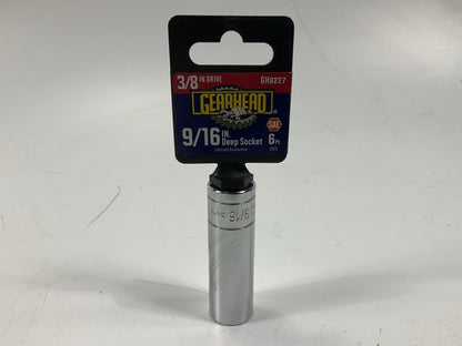 Gearhead GH8227 3/8'' Drive, 6 Point, 9/16'' Deep Socket