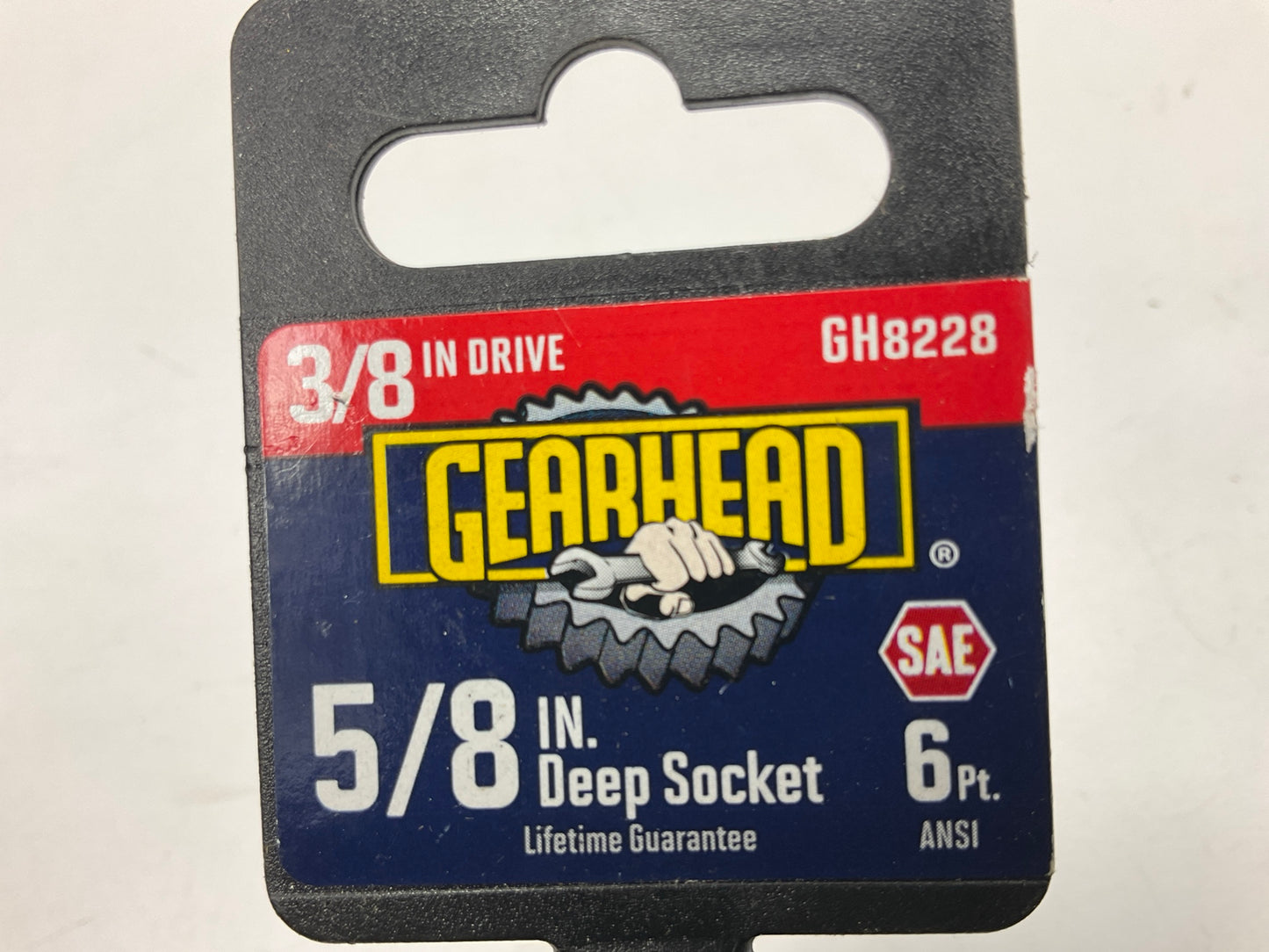 Gearhead GH8228 3/8'' Drive, 6 Point, 5/8'' Deep Socket