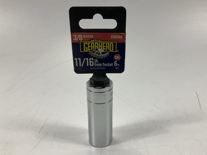 Gearhead GH8229 3/8'' Drive, 6 Point, 11/16'' Deep Socket