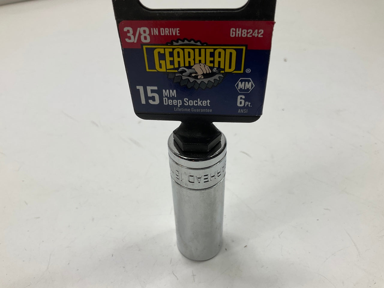 Gearhead GH8242 3/8'' Drive, 6 Point, 15MM Deep Metric Socket