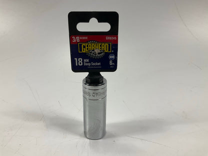 Gearhead GH8245 3/8'' Drive, 6 Point, 18mm Metric Deep Socket