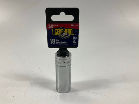 Gearhead GH8245 3/8'' Drive, 6 Point, 18mm Metric Deep Socket