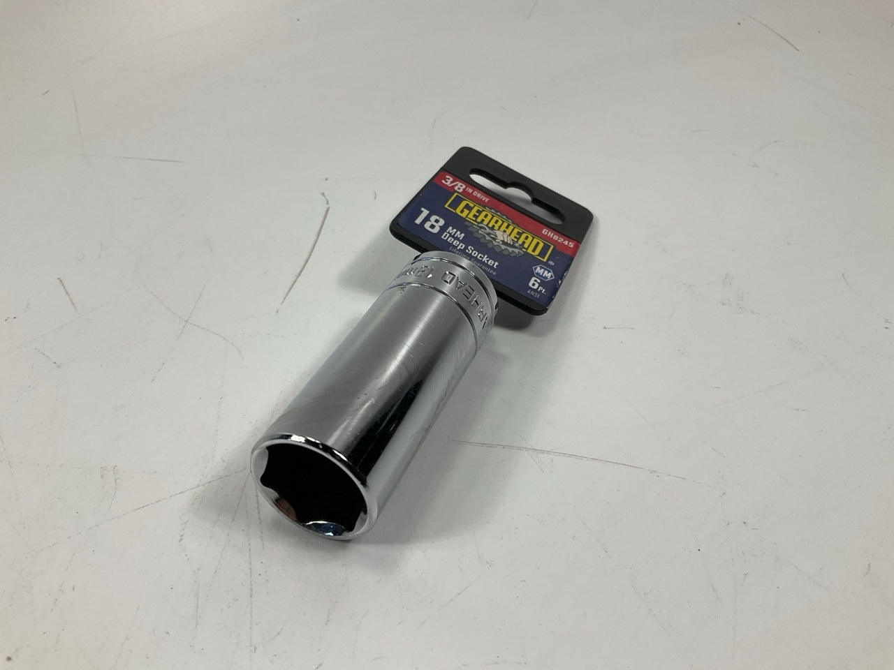 Gearhead GH8245 3/8'' Drive, 6 Point, 18mm Metric Deep Socket