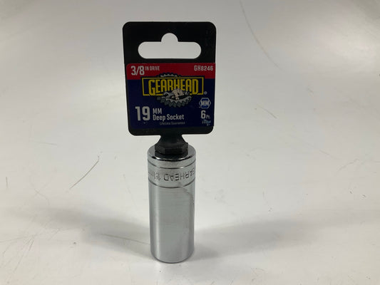Gearhead GH8246 3/8'' Drive, 6 Point, 19mm Metric Deep Socket