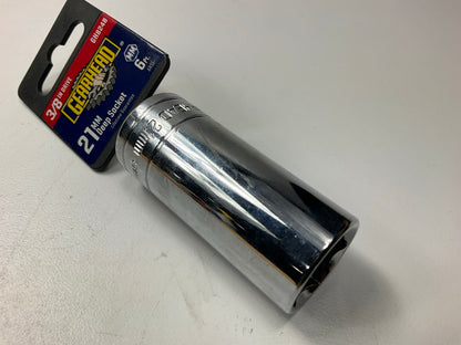 Gearhead GH8248 3/8'' Drive, 6 Point, 21mm Metric Deep Socket
