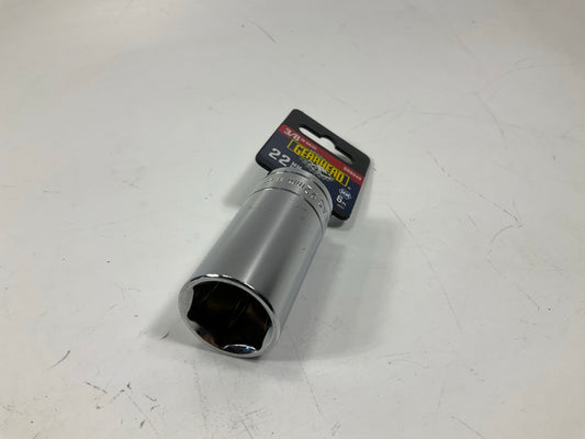 Gearhead GH8249 3/8'' Drive, 6 Point, 22mm Metric Deep Socket.
