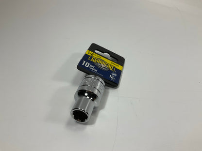 Gearhead GH8266 1/2'' Drive, 12 Point, 10mm Metric Socket