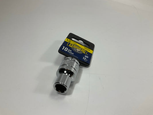 Gearhead GH8266 1/2'' Drive, 12 Point, 10mm Metric Socket