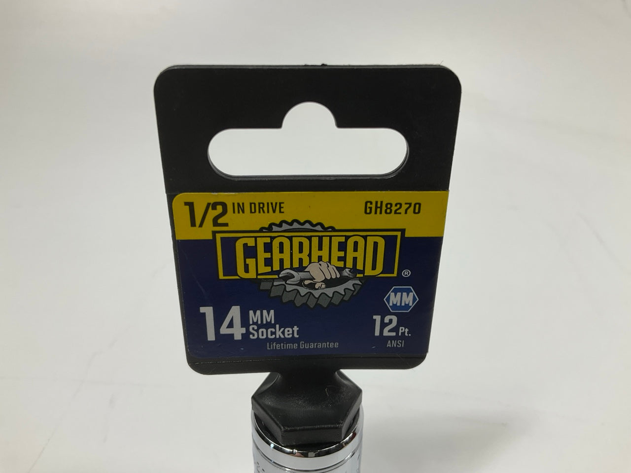 Gearhead GH8270 1/2'' Drive, 12 Point, 14MM Socket