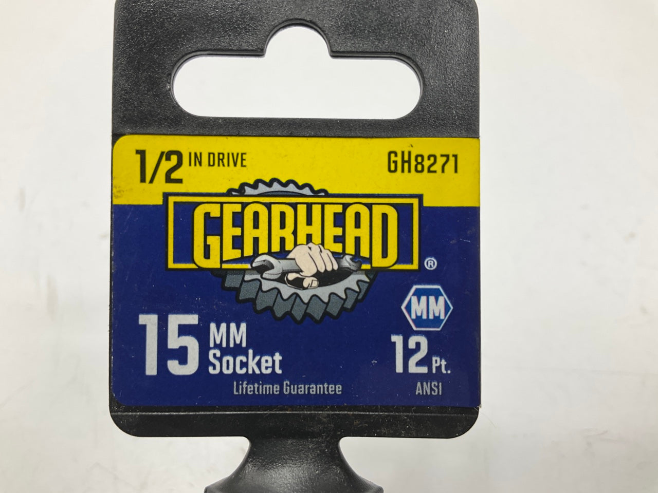 Gearhead GH8271 1/2'' Drive, 12 Point, 15MM Metric Socket