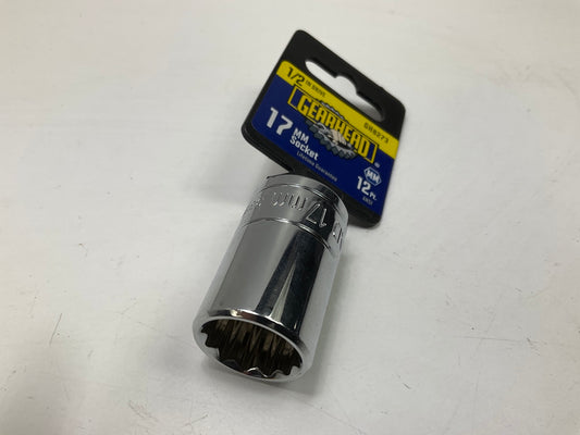 Gearhead GH8273 1/2'' Drive, 12 Point, 17MM Metric Socket
