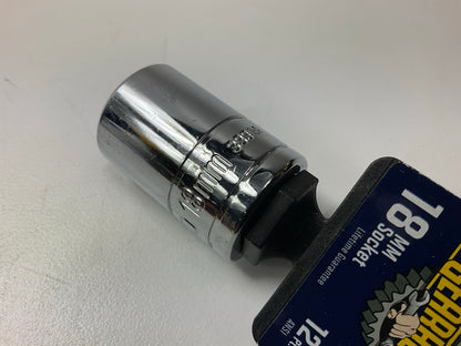 Gearhead GH8274 1/2'' Drive, 12 Point, 18mm Metric Socket