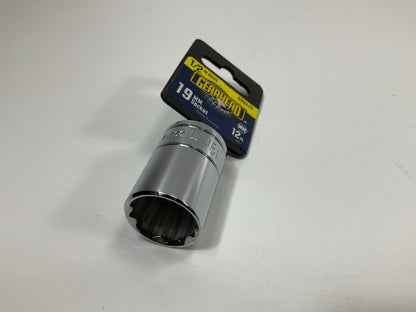 Gearhead GH8275 1/2'' Drive,12 Point, 19mm Metric Socket