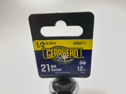 Gearhead GH8277 1/2'' Drive, 12 Point, 21MM Socket