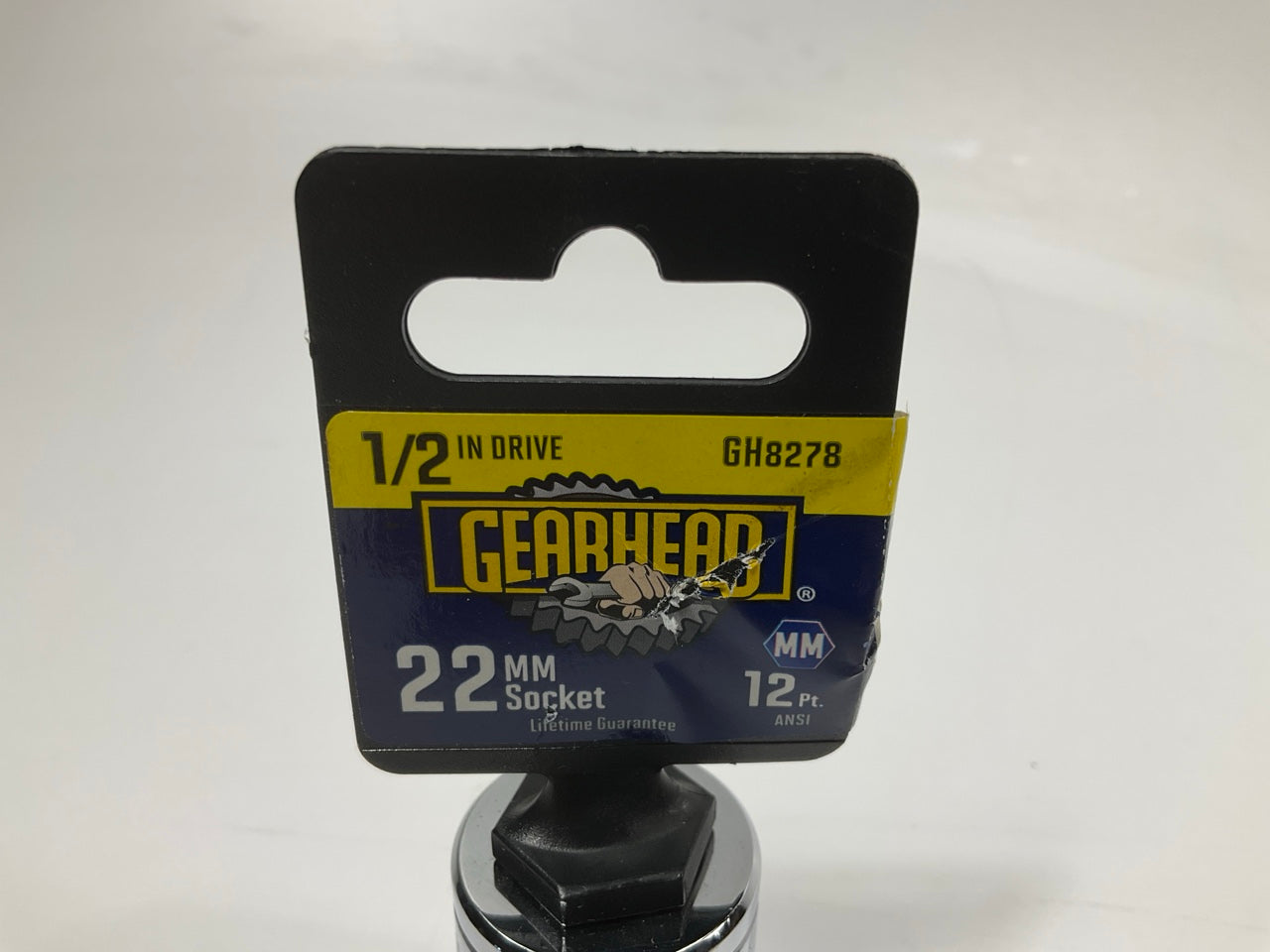 Gearhead GH8278 1/2'' Drive, 12 Point, 22mm Metric Socket