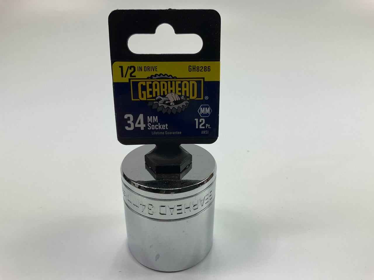 Gearhead GH8286 34mm Socket, 12 Point, 1/2'' Drive