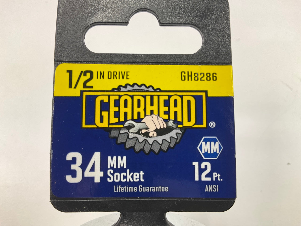 Gearhead GH8286 34mm Socket, 12 Point, 1/2'' Drive