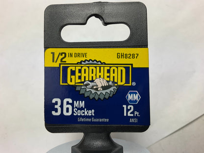 Gearhead GH8287 1/2'' Drive, 36mm, 12 Point Socket