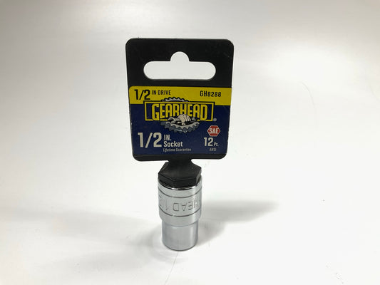 Gearhead GH8288 1/2'' Drive, 12 Point, 1/2'' Socket