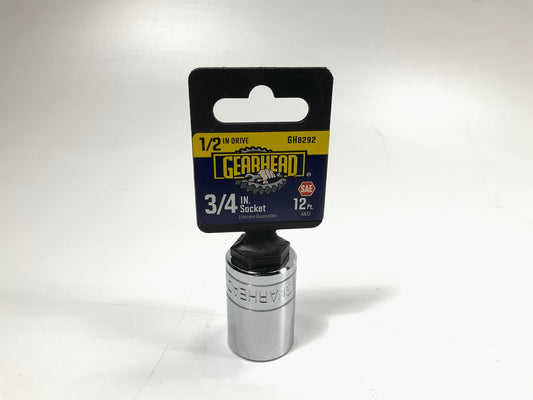Gearhead GH8292 1/2'' Drive, 12 P Oint, 3/4'' Socket