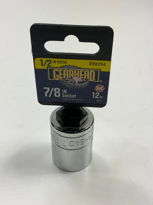 Gearhead GH8294 1/2'' Drive X 7/8 In SAE 12 Point Socket