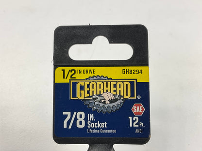 Gearhead GH8294 1/2'' Drive X 7/8 In SAE 12 Point Socket
