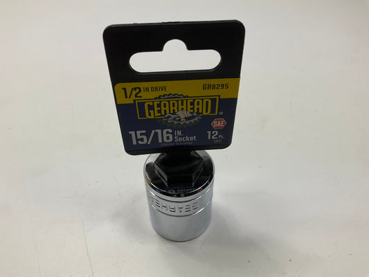 Gearhead GH8295 15/16'' Shallow Socket, 12 Point, 1/2'' Drive