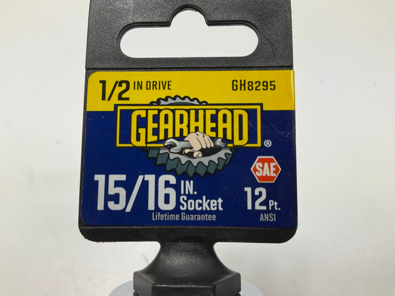 Gearhead GH8295 15/16'' Shallow Socket, 12 Point, 1/2'' Drive