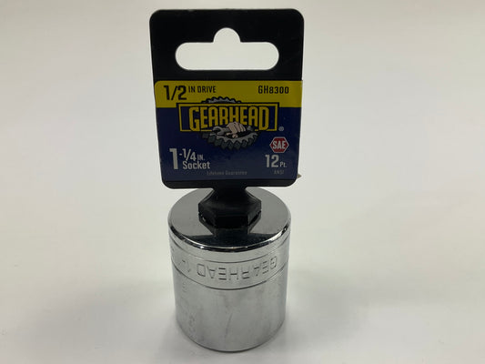 Gearhead GH8300 1/2'' Drive X 1-1/4'' SAE 12PT Socket