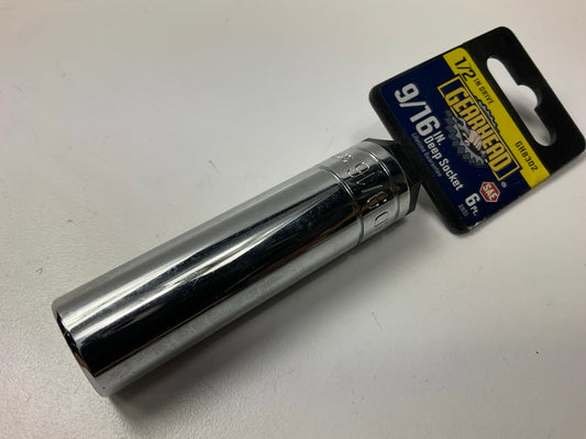 Gearhead GH8302 1/2'' Drive, 6 Point, 9/16'' Deep Socket
