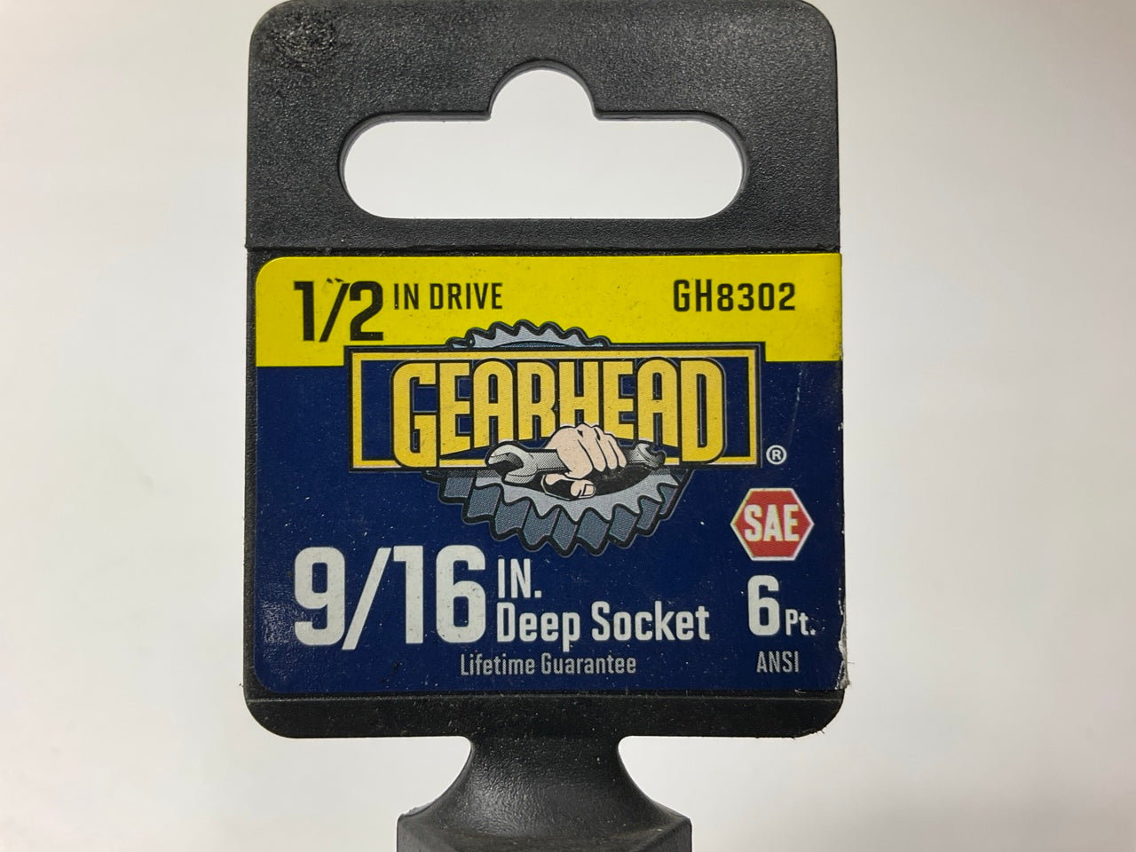Gearhead GH8302 1/2'' Drive, 6 Point, 9/16'' Deep Socket
