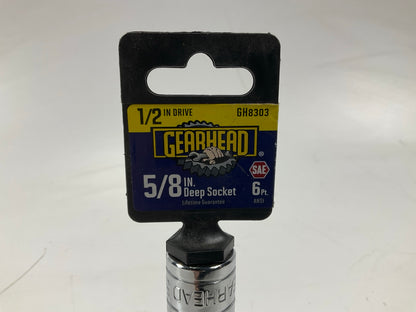 Gearhead GH8303 1/2'' Drive, 6 Point, 5/8'' Deep Socket