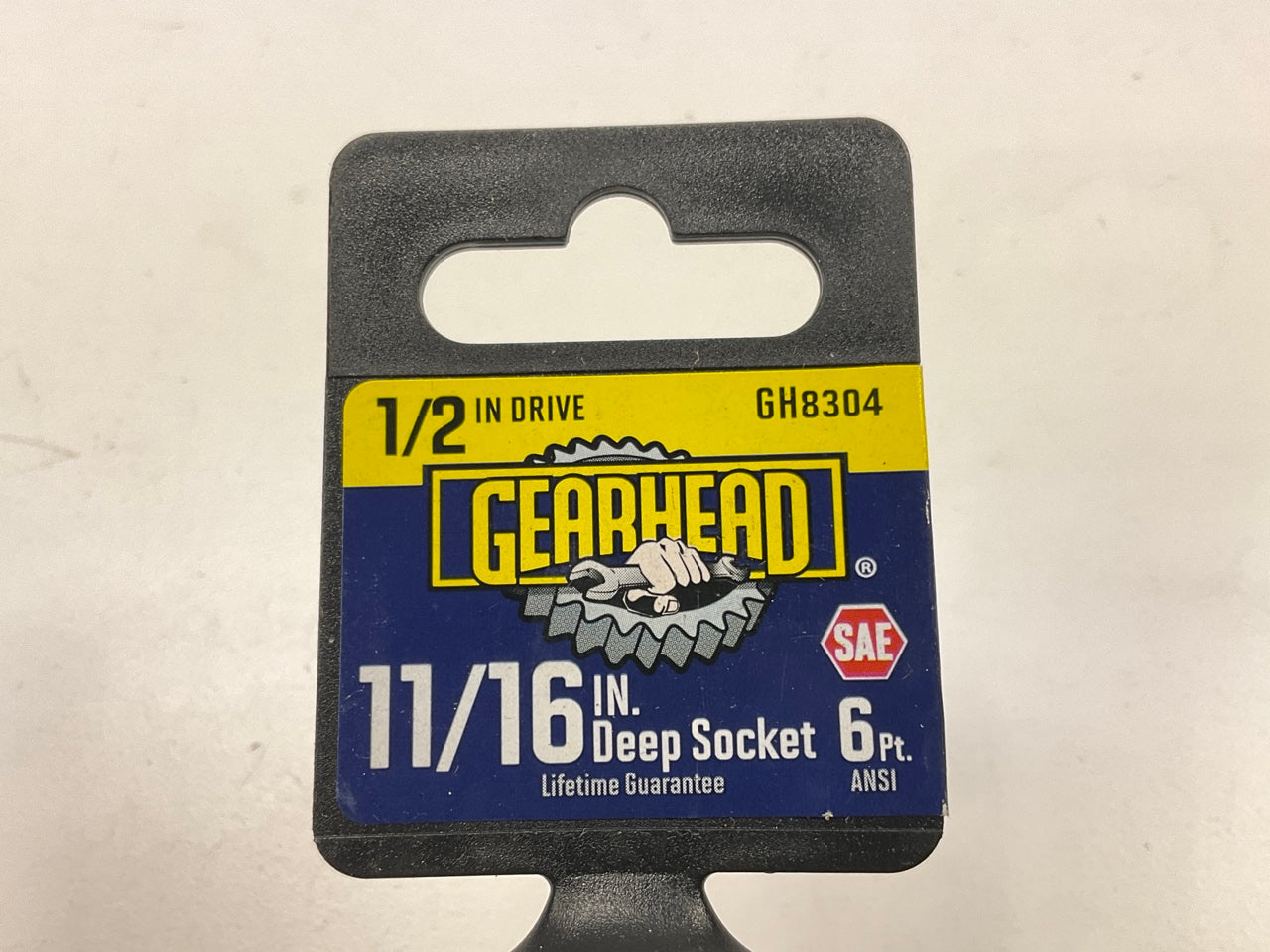 Gearhead GH8304 1/2 Drive 6PT 6 Point Deep Socket, 11/16''