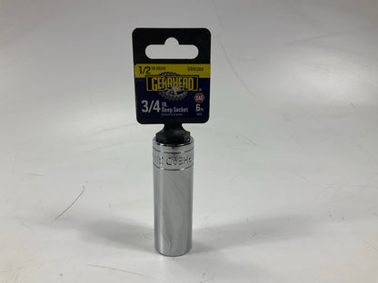 Gearhead GH8305 1/2'' Drive, 6 Point, 3/4'' Deep Socket