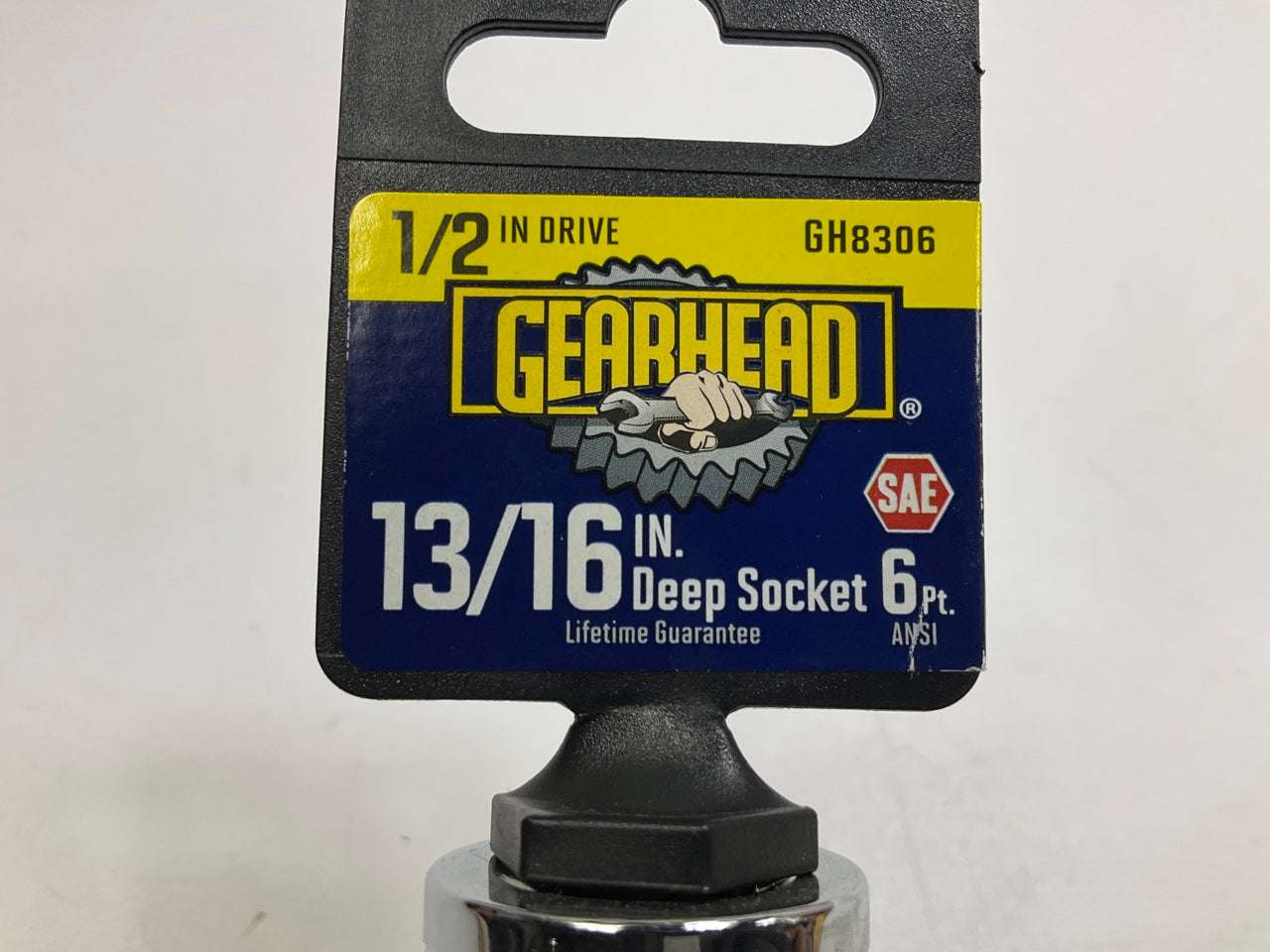 Gearhead GH8306 1/2'' Drive, 6 Point, 13/16'' Deep Socket