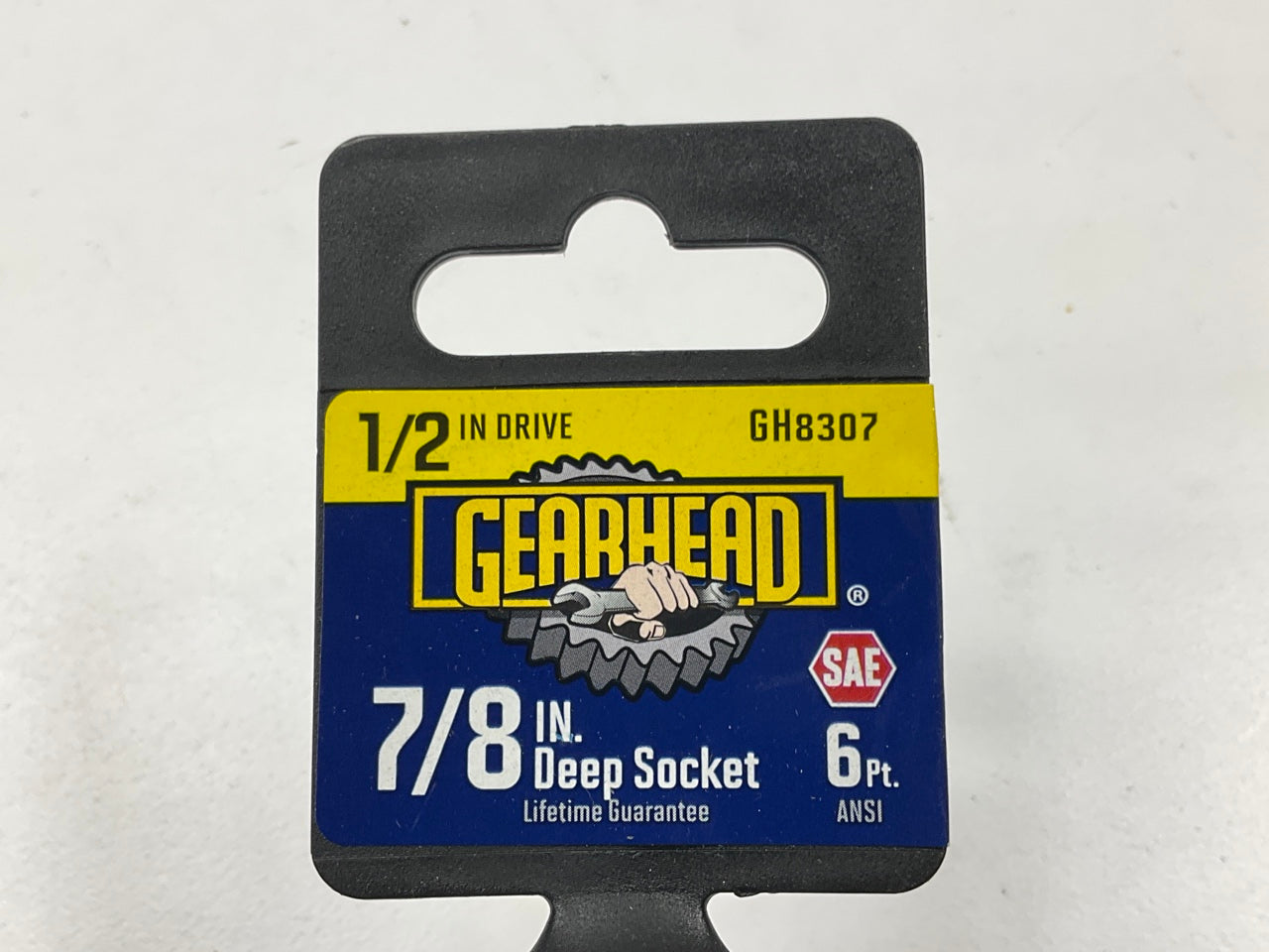 Gearhead GH8307 1/2 Drive 6PT 6 Point Deep Socket, 7/8''