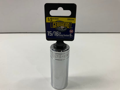 Gearhead GH8308 15/16'' Deep Socket, 6 Point, 1/2'' Drive