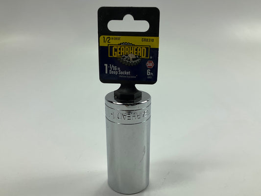 Gearhead GH8310 1/2'' Drive X 1-1/16'' Deep, 6PT Socket