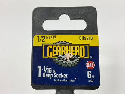Gearhead GH8310 1/2'' Drive X 1-1/16'' Deep, 6PT Socket
