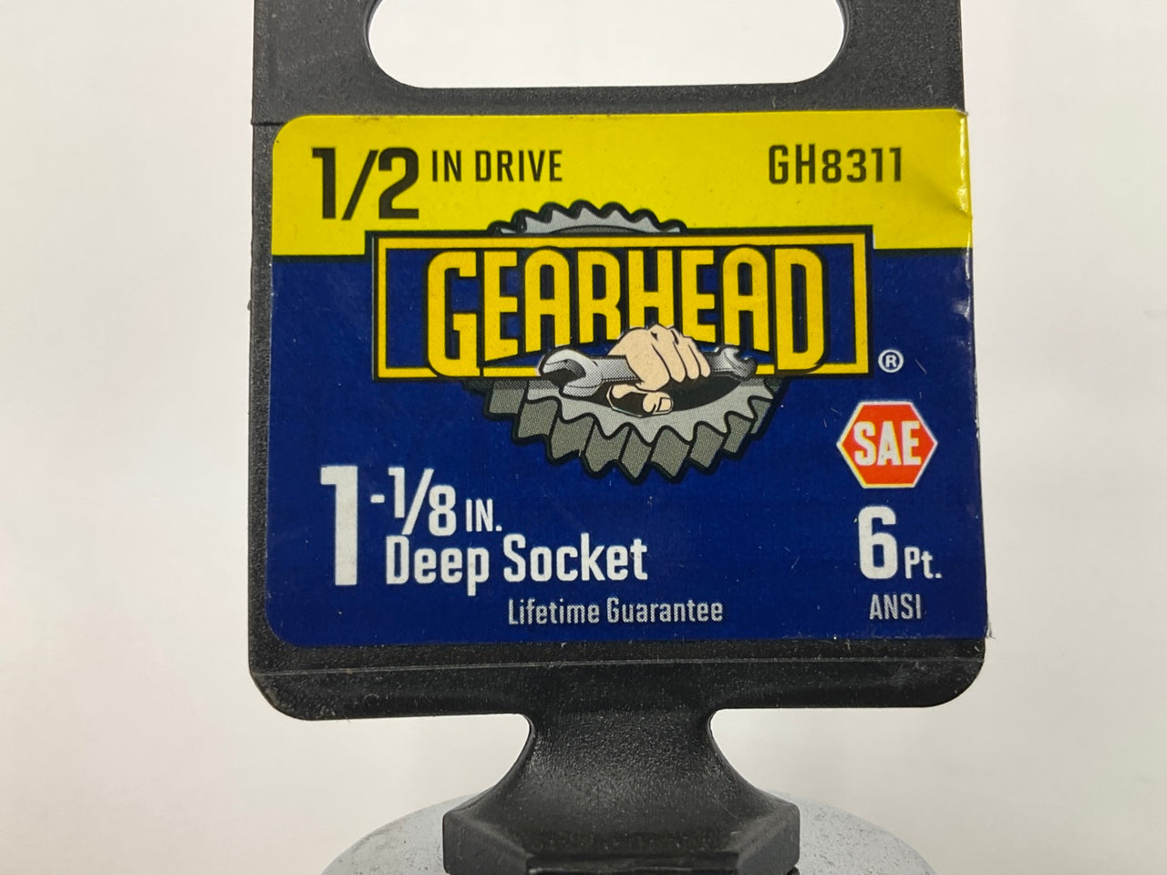 Gearhead GH8311 1/2'' Drive X 1-1/8'' Deep SAE 6PT Socket