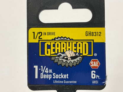 Gearhead GH8312 1/2'' Drive X 1-1/4'' Deep SAE 6PT Socket