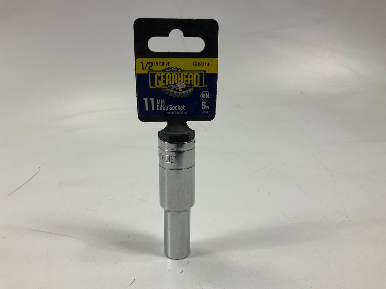 Gearhead GH8314 1/2'' Drive, 6 Point, 11mm Metric Deep Socket