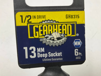 Gearhead GH8315 1/2'' Drive X 13mm Deep 6 Point Socket